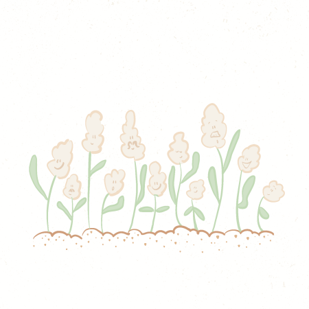 Zwaaiende bloemetjes