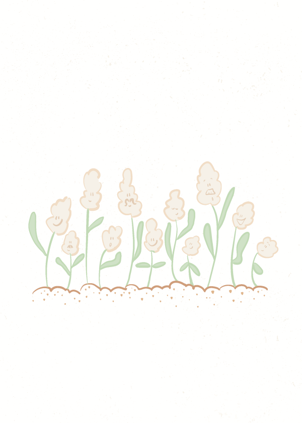 Zwaaiende bloemetjes