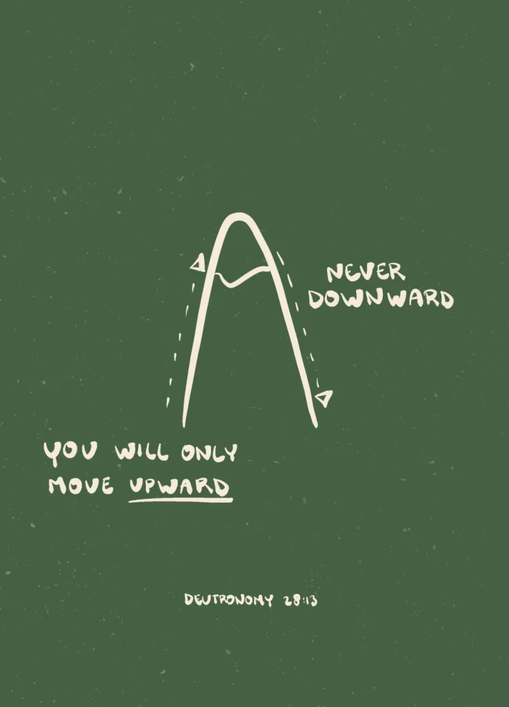 Only upward