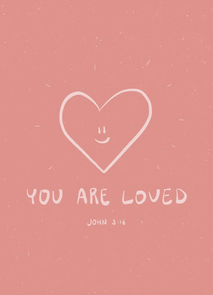 You are loved (pink)