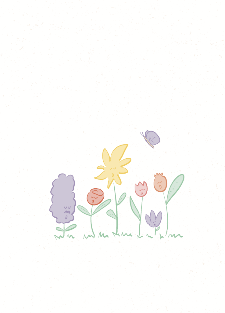 Bloemen koortje