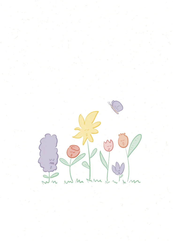 Bloemen koortje