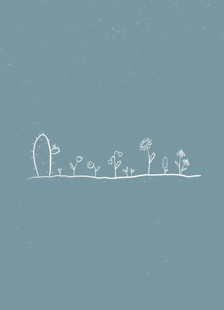 Bloemen rijtje